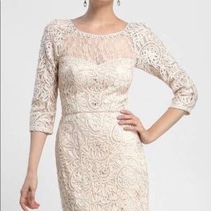 Sue Wong lace embellished dress